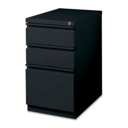 Lorell 3-Drawer Mobile File Pedestal, , 15"W x 19-7/8"D x 27-3/4"H, Black LLR49521